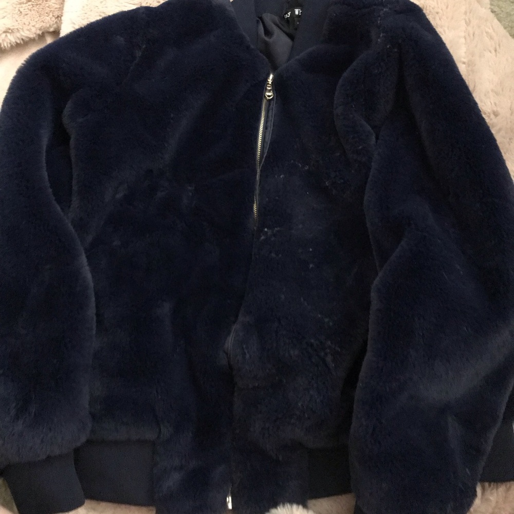 Faux fur jacket